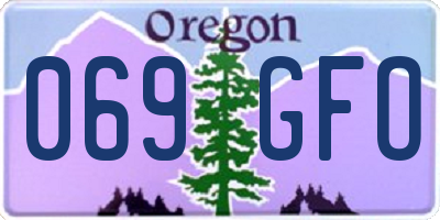 OR license plate 069GFO