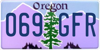 OR license plate 069GFR