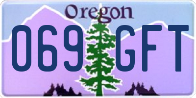 OR license plate 069GFT