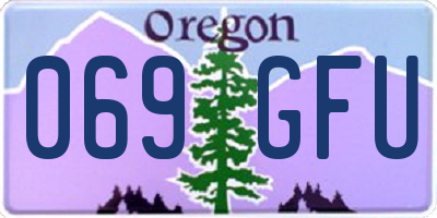 OR license plate 069GFU