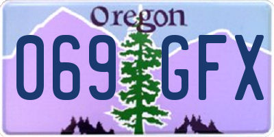 OR license plate 069GFX