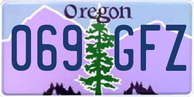 OR license plate 069GFZ