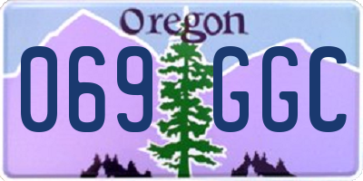 OR license plate 069GGC
