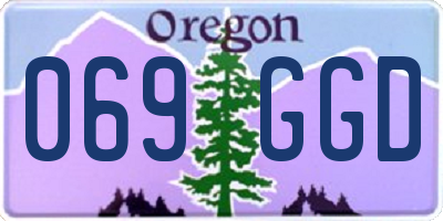 OR license plate 069GGD