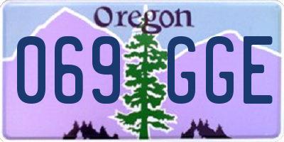 OR license plate 069GGE