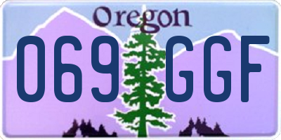 OR license plate 069GGF