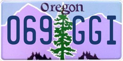 OR license plate 069GGI