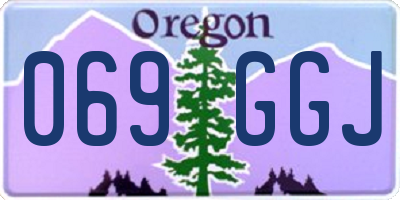 OR license plate 069GGJ