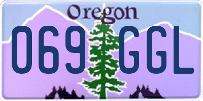 OR license plate 069GGL