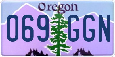 OR license plate 069GGN