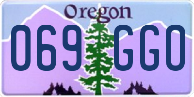OR license plate 069GGO