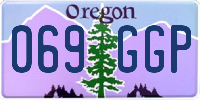 OR license plate 069GGP