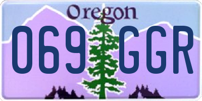 OR license plate 069GGR