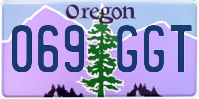 OR license plate 069GGT