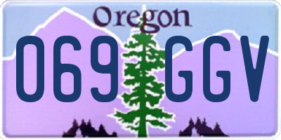 OR license plate 069GGV