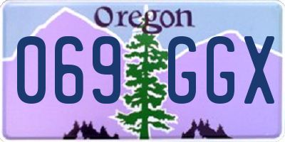 OR license plate 069GGX
