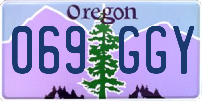 OR license plate 069GGY