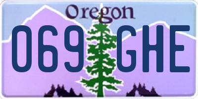 OR license plate 069GHE
