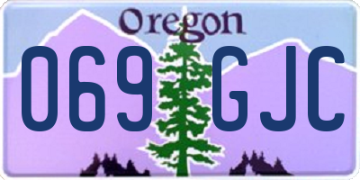 OR license plate 069GJC