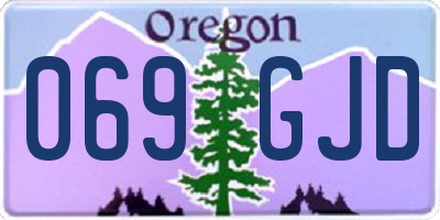 OR license plate 069GJD