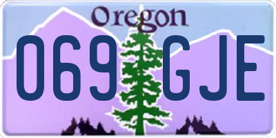 OR license plate 069GJE