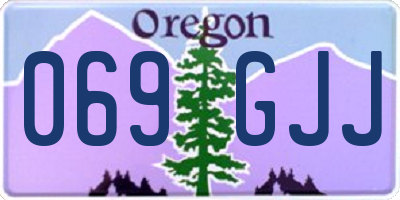 OR license plate 069GJJ