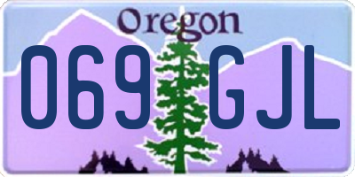 OR license plate 069GJL