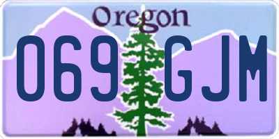 OR license plate 069GJM