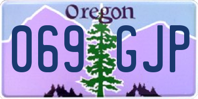 OR license plate 069GJP
