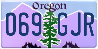 OR license plate 069GJR
