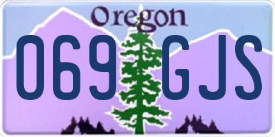 OR license plate 069GJS