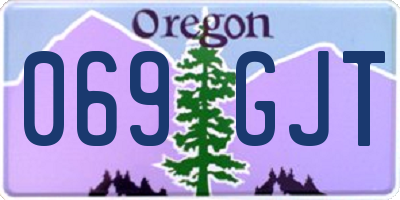 OR license plate 069GJT