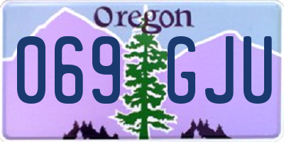 OR license plate 069GJU