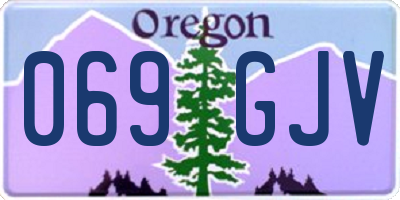 OR license plate 069GJV
