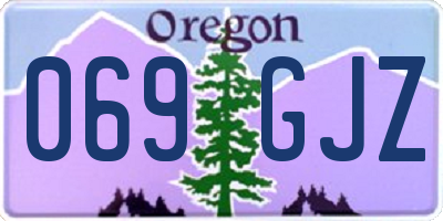 OR license plate 069GJZ