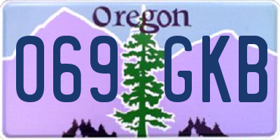 OR license plate 069GKB