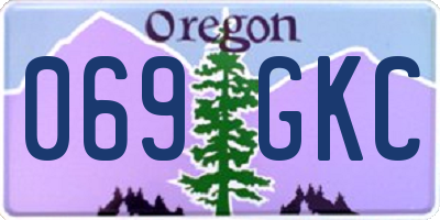 OR license plate 069GKC