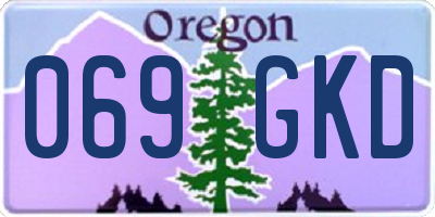OR license plate 069GKD
