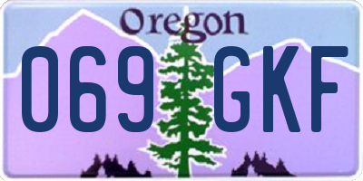 OR license plate 069GKF