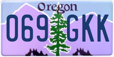 OR license plate 069GKK