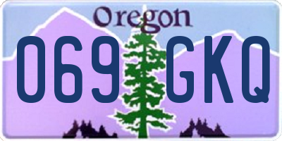 OR license plate 069GKQ