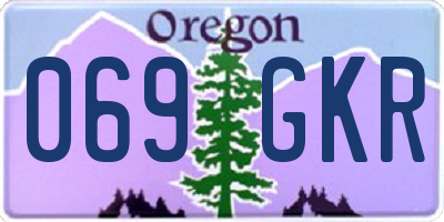OR license plate 069GKR