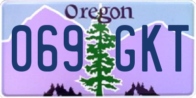 OR license plate 069GKT