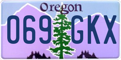OR license plate 069GKX