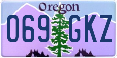 OR license plate 069GKZ