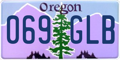OR license plate 069GLB