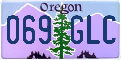 OR license plate 069GLC