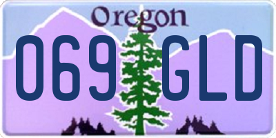 OR license plate 069GLD