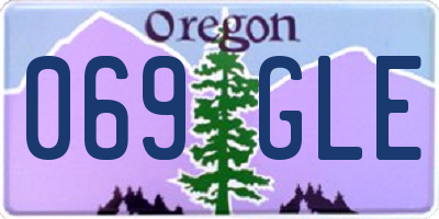 OR license plate 069GLE