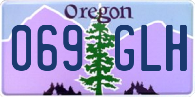 OR license plate 069GLH